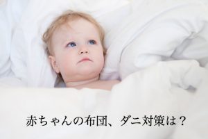 赤ちゃんをダニから守れ！布団は特にダニが繁殖するので対策が必要！